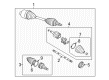 Chevy Impala CV Boot Diagram - 19259374