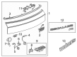 Cadillac ESCALADE IQ Emblem Diagram - 87843634