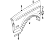 Buick Regal Fender Diagram - 25505891