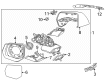 Cadillac ESCALADE IQ Car Mirror Diagram - 85758512