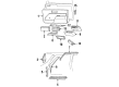 Chevy Corsica Sun Visor Diagram - 22577961