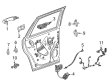 Cadillac ESCALADE IQ Exterior Door Handle Diagram - 13541322