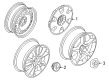 Saturn Astra Wheel Cover Diagram - 93358014