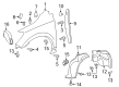 Buick Fender Diagram - 22813293