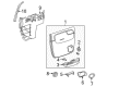 Chevy Trailblazer Armrest Diagram - 15079869