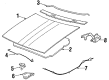 Cadillac Cimarron Hood Latch Diagram - 1628542