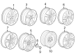 GMC Terrain Spare Wheel Diagram - 22969708