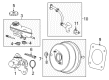 Cadillac CTS Brake Booster Vacuum Hose Diagram - 23344589
