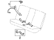 Saturn SC1 Seat Belt Diagram - 21039803