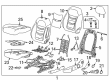Chevy Volt Seat Cushion Diagram - 84392440