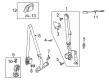 Chevy Silverado EV Seat Belt Diagram - 86513030