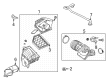 Cadillac CT4 Air Intake Coupling Diagram - 84891736