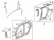 Pontiac Aztek Weather Strip Diagram - 10351049
