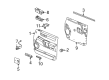 Hummer Interior Door Handle Diagram - 88954393