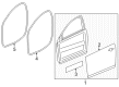 Chevy Cruze Weather Strip Diagram - 84220314