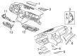 Chevy SS Dash Panel Vent Portion Covers Diagram - 92456955