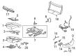 Cadillac Escalade ESV Seat Switch Panel Diagram - 84718340