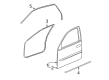 Cadillac SRX Door Seal Diagram - 19169084
