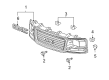 GMC Savana 2500 Grille Diagram - 22881262