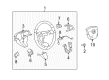 Cadillac CTS Steering Wheel Diagram - 25960207