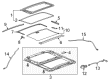 Cadillac Sunroof Diagram - 23282355