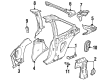 Saturn SC Floor Pan Diagram - 21126087