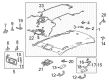 Cadillac ATS Interior Door Handle Diagram - 22849596
