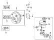 Chevy Suburban 1500 Brake Booster Diagram - 19432806