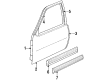 Cadillac Cimarron Door Moldings Diagram - 20156852