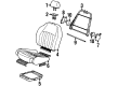 Saturn SL Seat Covers Diagram - 21038553