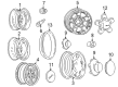 GMC Jimmy Wheel Cover Diagram - 15661028