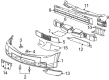 Cadillac XLR Bumper Cover Diagram - 15243776