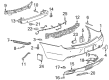 Cadillac XTS Bumper Cover Diagram - 84598133
