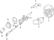 Buick LaCrosse Steering Column Cover Diagram - 26674940
