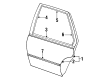 Pontiac Sunbird Door Moldings Diagram - 22585025