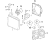 Cadillac SRX Cooling Fan Assembly Diagram - 89022529
