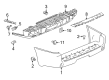 GMC Envoy XUV Bumper Cover Diagram - 12335763
