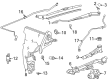 Cadillac Wiper Linkage Diagram - 84697726