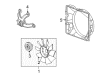 Cadillac SRX Cooling Fan Assembly Diagram - 25750925