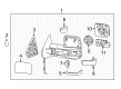 Chevy Car Mirror Diagram - 23444114
