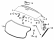 Cadillac XTS Liftgate Lift Support Diagram - 22807083