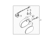 Saturn L100 Car Mirror Diagram - 21019607