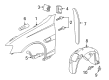 Chevy Caprice Fender Splash Shield Diagram - 92268803
