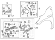 Chevy Traverse Limited Fender Splash Shield Diagram - 84540912