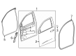 Chevy Colorado Door Seal Diagram - 86796998