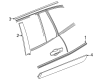Buick Enclave Door Moldings Diagram - 26605054