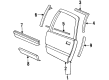 Buick Roadmaster Door Moldings Diagram - 10266420