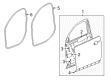 Chevy Equinox Weather Strip Diagram - 23282071