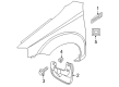 Chevy Aveo5 Mud Flaps Diagram - 96808317