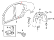 Cadillac Fuel Door Diagram - 22832425